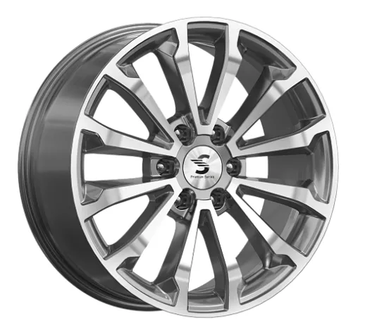 Диск Литой K&K мод.KP006 (TANK) 20х8.5 PCD 6х139.7 ET33 DIA100.1  Diamond gloss graphite  